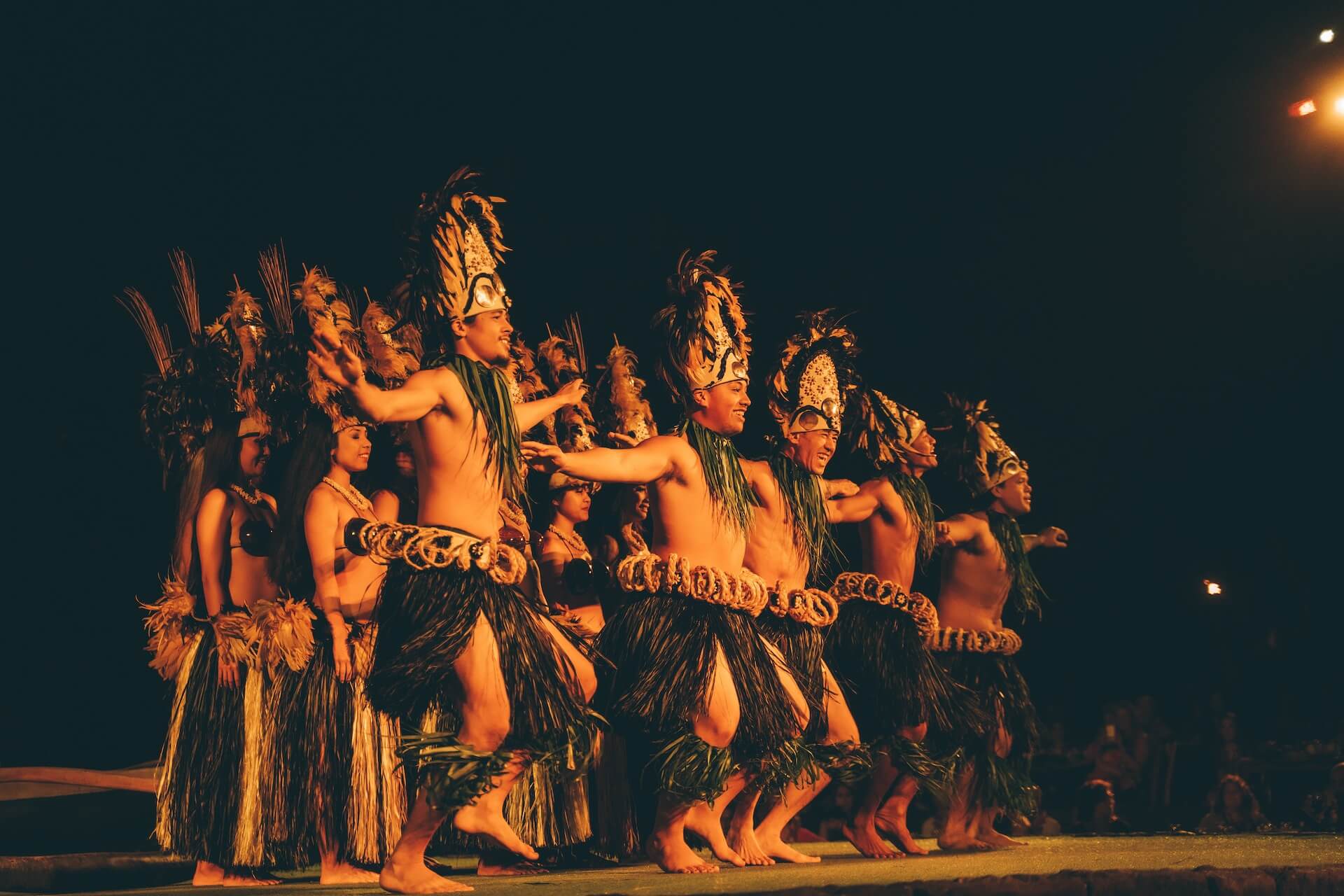 luau performers on stage